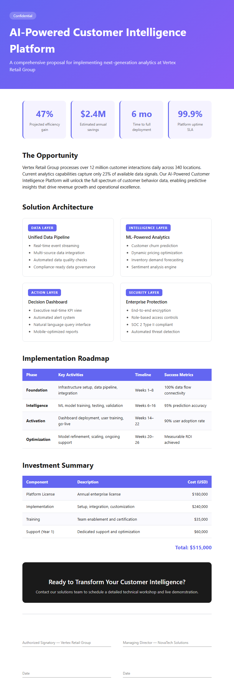 Bold contemporary proposal